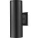 Vegas 2 Light 12.75 inch Powder Coated Black Outdoor Wall Sconce